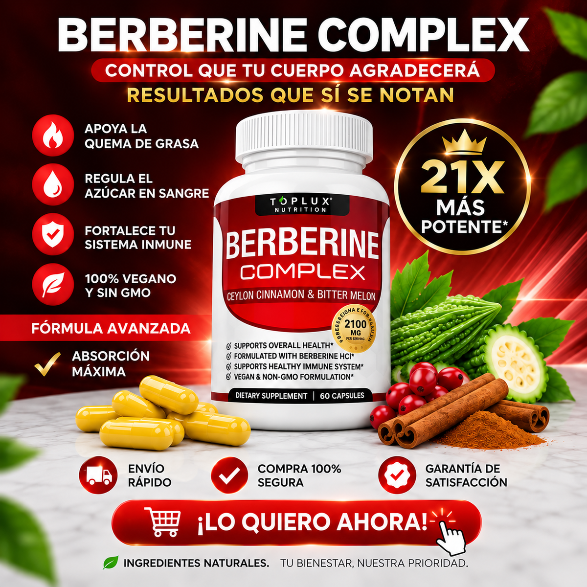 Vitazen™ | Berberine Complex — Soporte Metabólico Natural