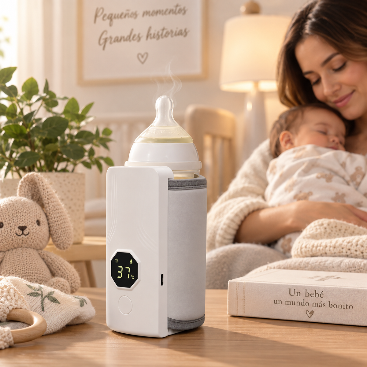 Warmly™ | Calentador Portátil de Mamaderas Inteligente