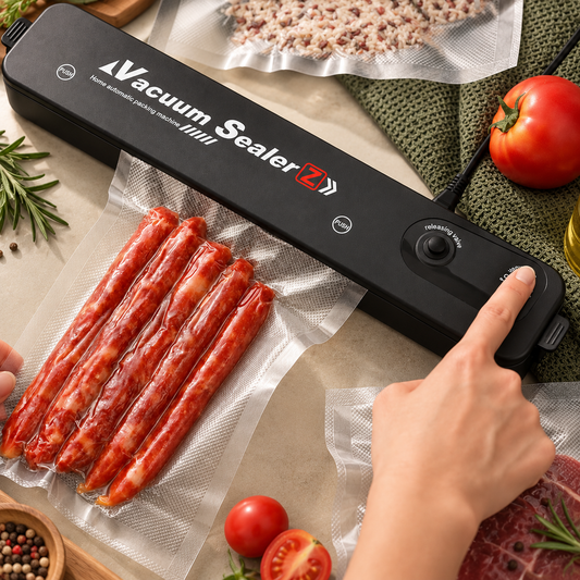 CurlerPro™ | Selladora al Vacío Compacta para Alimentos